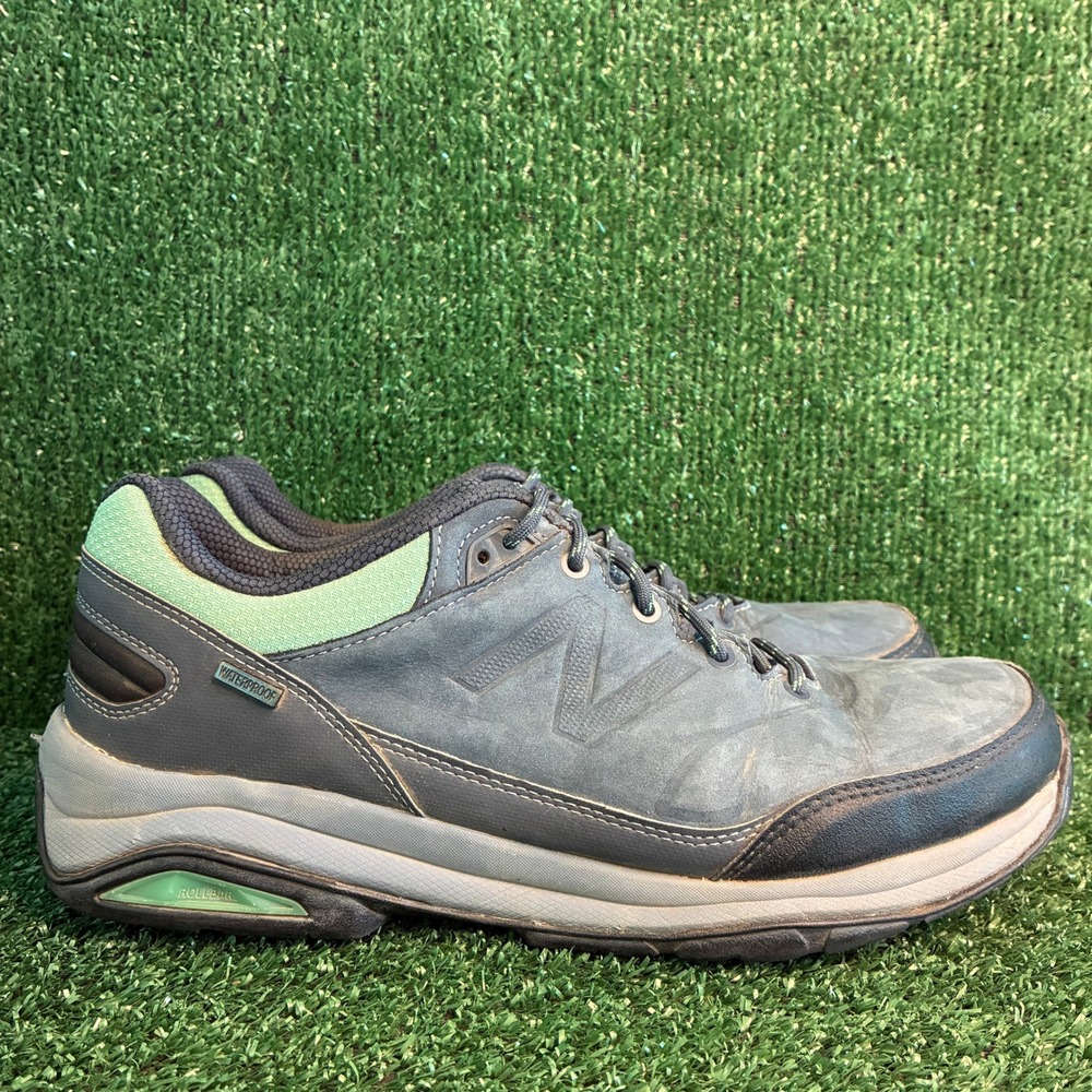 New Balance WW1300GR Waterproof Rollbar Leather Walking Shoes Grey Womens 12 D